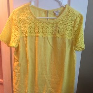 Yellow Linen Top